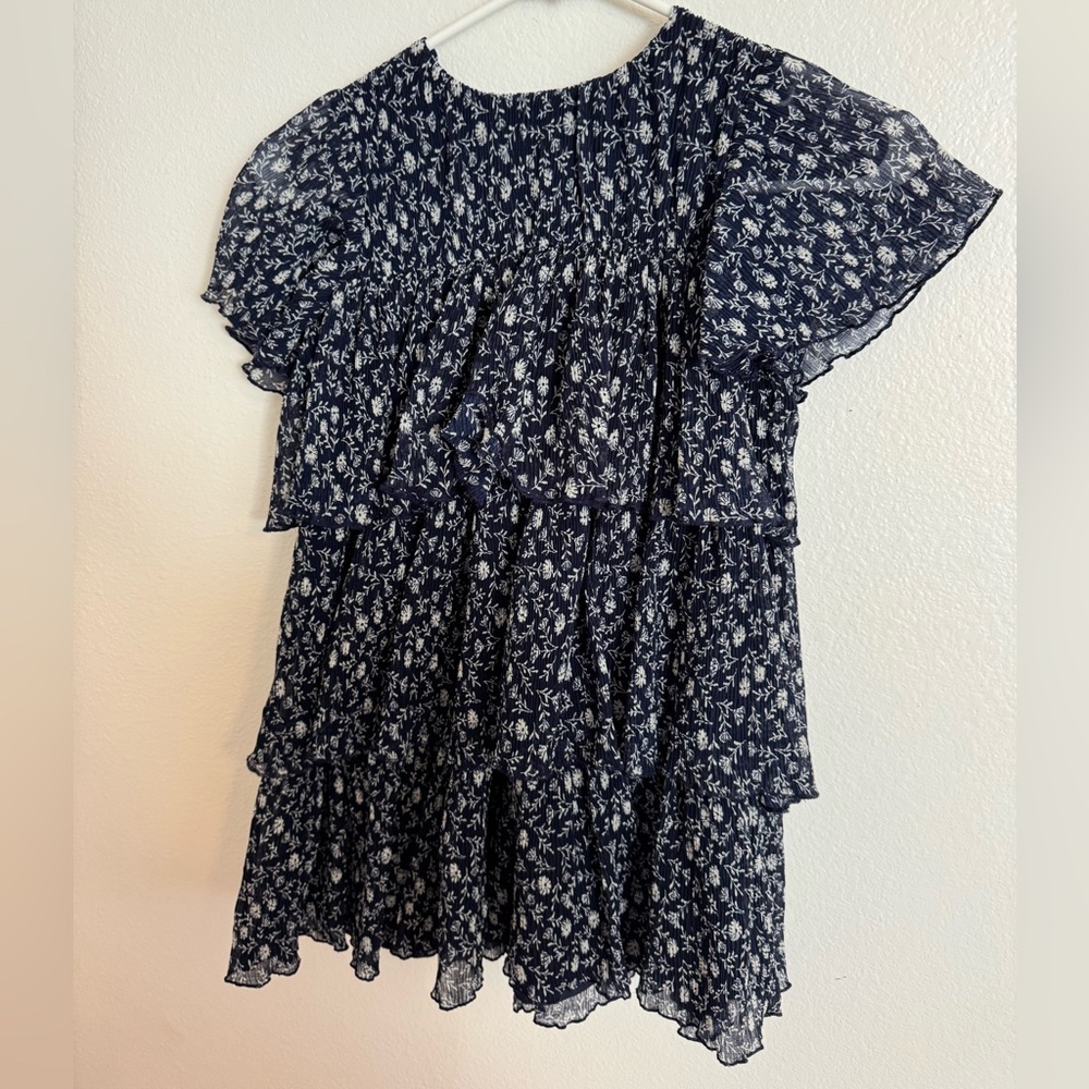 Nordstrom Blue and White Floral Dress
